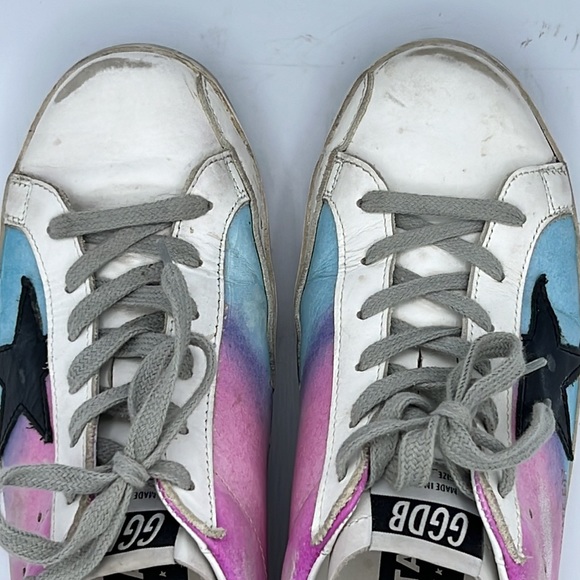 Golden Goose SuperStar Limited Edition Tie Dye Sneakers EU 39/ US Size 9 - Picture 5 of 15